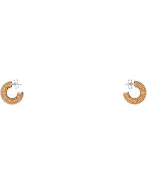 AMINA MUADDI Embellished Metal Mini Cameron Earrings - White
