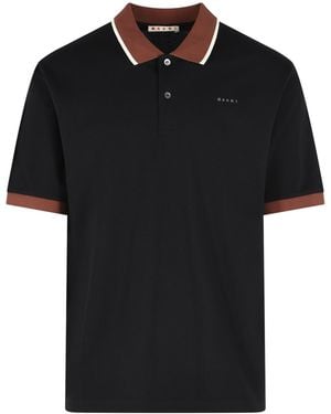 Marni Polo en coton noir