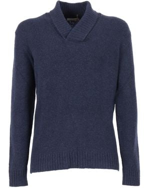 Kangra Cashmere Pullover Rasato Calato - Blue