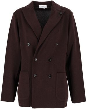 Lardini Giacca Maglia Uomo - Paars