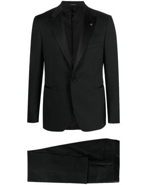 Tagliatore Single-Breasted Dinner Suit - Black