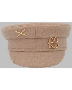 Ruslan Baginskiy Hat Baker Boy Wool Polyamide - Natural
