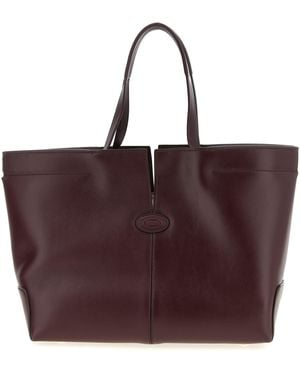 Tod's TOD 's Medio pequeño ' DI Bag Folio 'Bolsa de compras - Morado