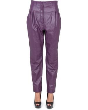 Alberta Ferretti Tassel Trousers - Purple