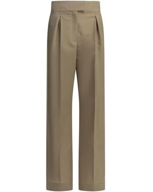 Valentino Tailored Mohair Pants - Natural