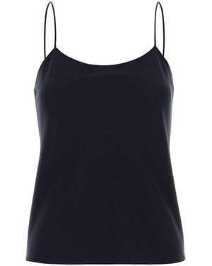 The Row Midnight Crepe Biggins Top - Blue