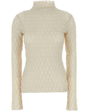 Camilla & Marc Ivory Stretch Polyester Sissil Top - White