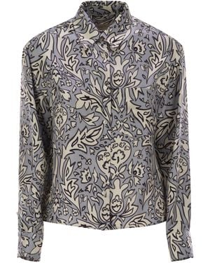 Weekend by Maxmara Enfasi Silk Twill Shirt - Grey