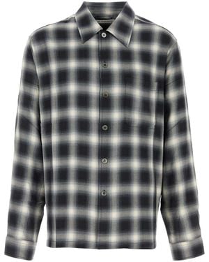 Our Legacy Embroidered Viscose Oversize Shirt - Grey