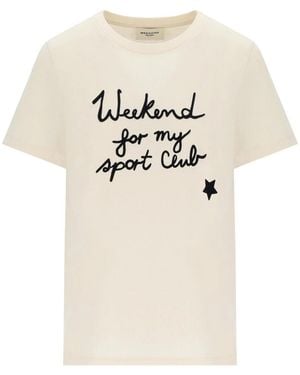 Weekend by Maxmara Edison Ecru T Shirt - Natural