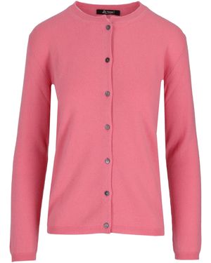 LA ROSE Cashmere Cardigan - Pink