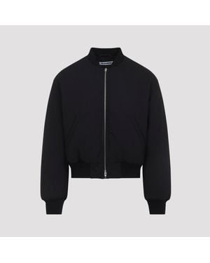 Jil Sander Cropped Bomber Jacket - Zwart