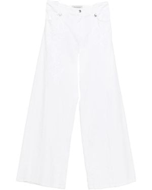 ERMANNO FIRENZE Vaqueros acampanados - Blanco