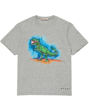 Marni T Shirt "Dino" - Grey