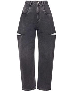 Maison Margiela High-Waisted Tapered Jeans - Blue