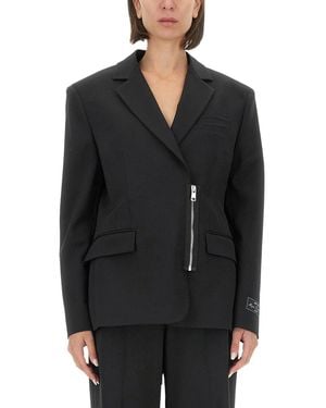 MSGM Jacket With Zip - Black