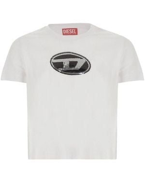DIESEL "Tsequinsg" T Shirt - White