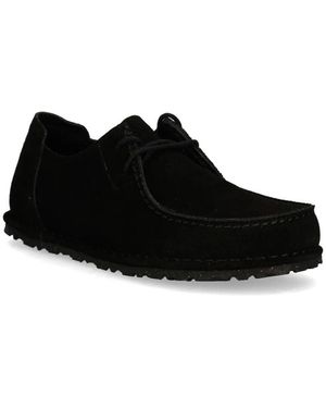 Birkenstock Utti Lace S, Suede Leather - Black