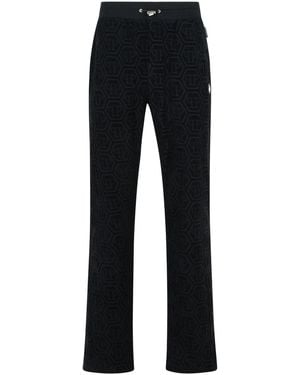 Philipp Plein 'Jogger' Zwarte Katoenen Broek - Blauw