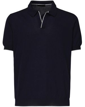 Fay Blaues Knopf-Loses Polo