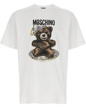 Moschino 'teddy' Print T -shirt - Wit