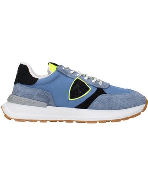 Philippe Model Textile Velours Sneaker - Blau