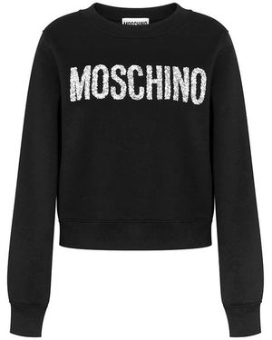 Moschino Face-Print Sweatshirt - Black
