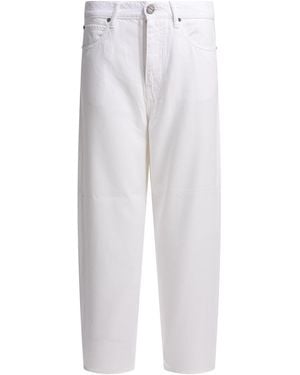 Pinko Cotton Lyocell Jeans - White