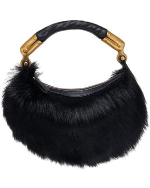 Balmain Ebene Mini Bag Fur Negro
