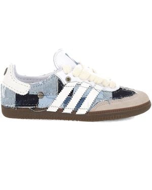 Seddy's Samba Kojima Patchwork Denim Sneakers - White