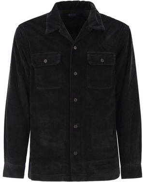 Polo Ralph Lauren Cord-Hemdjacke von - Schwarz