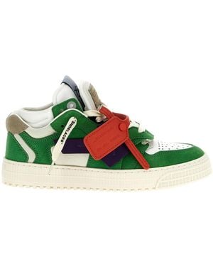 Off-White c/o Virgil Abloh Fuera de zapatillas blancas 'flecha flotante' - Verde