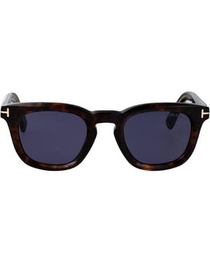 Tom Ford Squared Sunglasses Ft1326 52 V - Blue