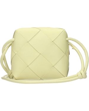 Bottega Veneta Cassette Crossbody Bags For /Ice Cream Leather - Yellow