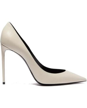 Saint Laurent Zoe 105 Lederen Pompen - Wit