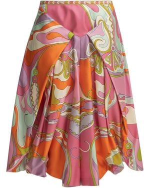 PUCCI "Orchidee" Casual Trousers - Red
