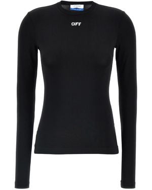 Off-White c/o Virgil Abloh Top "Off Stamp" - Schwarz