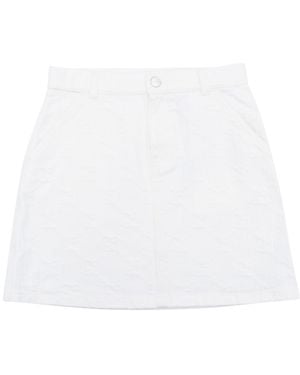 Gucci J Minirok Gecertificeerd Katoen - Wit