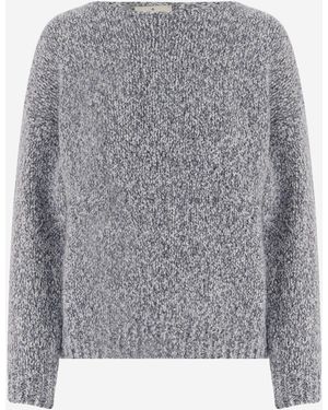 Bruno Manetti Jumper Wool And Alpaca Blend Virgin - Grey