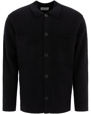 NN07 Merino Wool Button-Down Jacket - Black