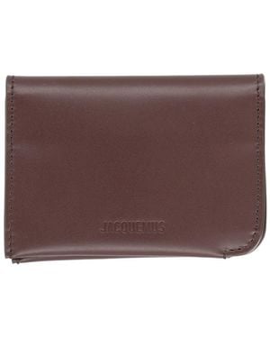 Jacquemus Lamb Leather Wallet - Brown