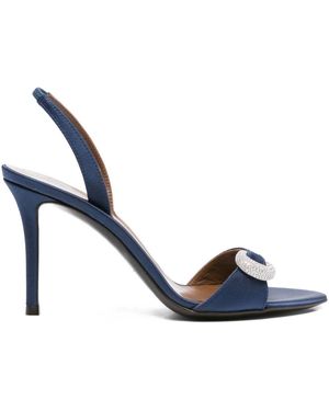 Giuseppe Zanotti Verzierte Slingback-Sandalen 100mm - Blau