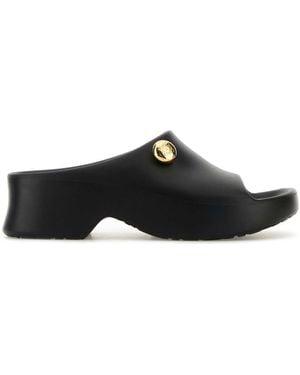 Loewe Paula's Ibiza Rubber Paula S Ibiza Slippers - Black
