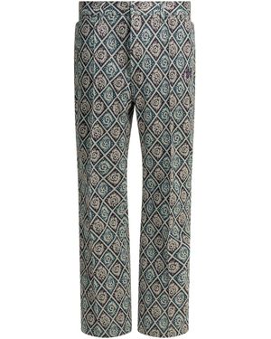 Needles Naalden "boot Cut" Casual Broek - Grijs