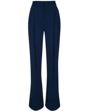 Elisabetta Franchi Pantalone Palazzo - Blue