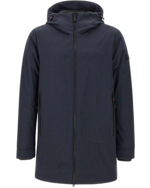 Peuterey Parka Met Capuchon En Rits - Blauw