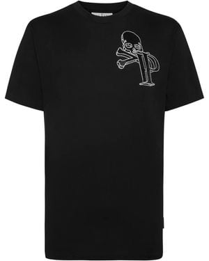 Philipp Plein T Shirts En Polos Zwart