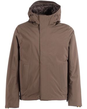 K-Way Jack Bonded Padded Short - Brown