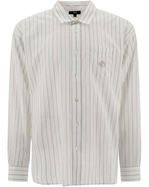 Stussy Classic Striped Shirt Shirts - White