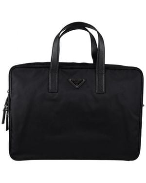 Prada Re Nylon Aktentasche - Schwarz